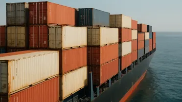 Ocean freight container ship for importing bulk superfood ingredients