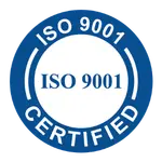 ISO 9001 Certified supplier