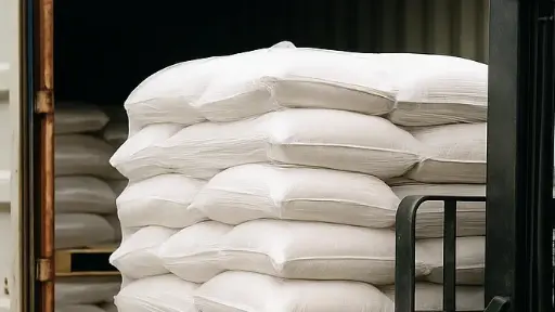 Bulk organic ingredient loading at SSI warehouse facility