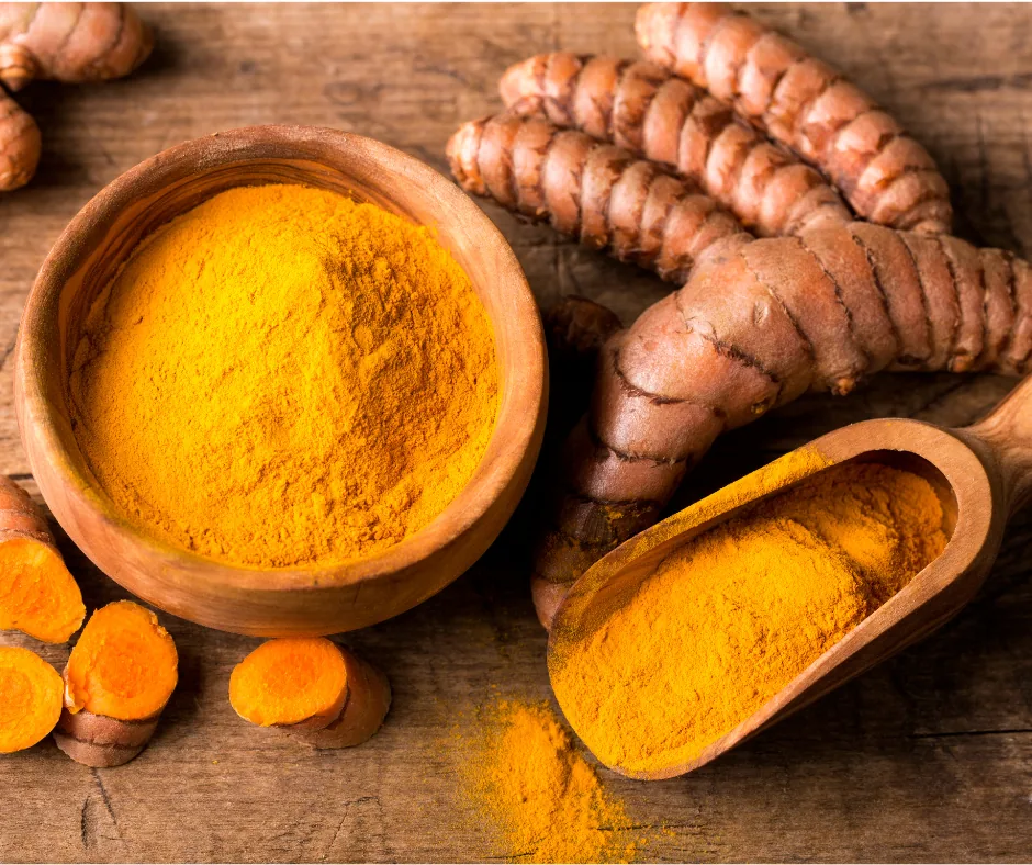 Bulk organic turmeric powder and fresh turmeric root